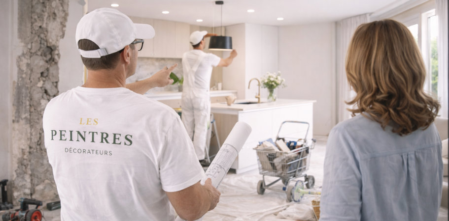 Modernisation d’un espace intérieur avec travaux de peinture et décoration